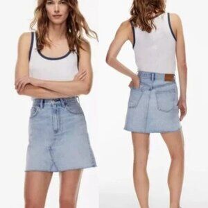 DENIM FORUM Aritzia The Debbie Denim Mini Skirt Size 26